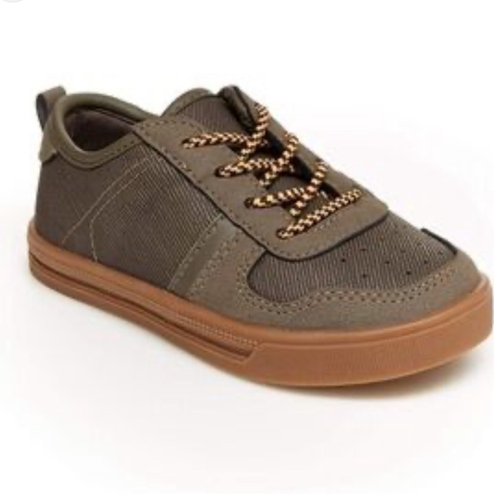 OshKosh B'gosh Brown Slip-on Sneakers Low-Top Design